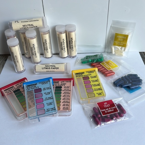 Litmus paper strips, rapid test containers, ammonia, nitrate nitrite, pH test - Picture 7 of 7